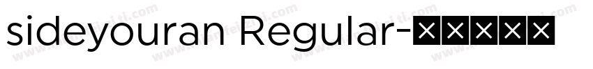 sideyouran Regular字体转换